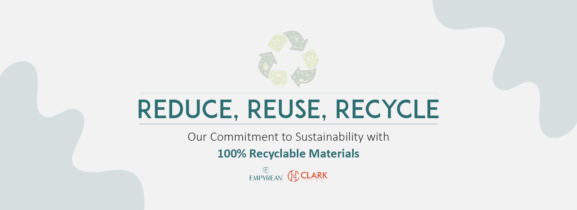 100% Recyclable Material