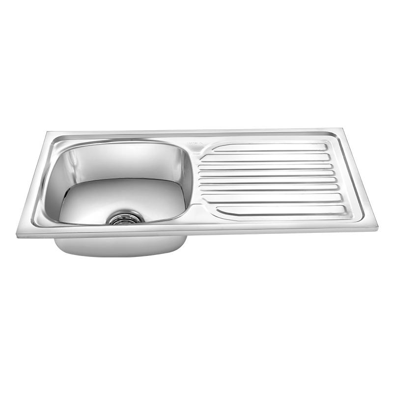 [37x18] Single Bowl Sink with Drain Board - Elite